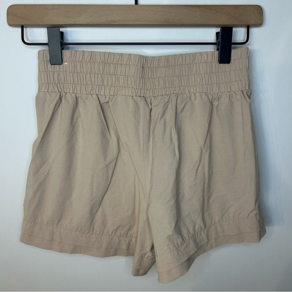 CALIA Women's Double Layer Hem Pleated Shorts in Sandstone Gray, Khaki, Size XXS - Picture 8 of 9